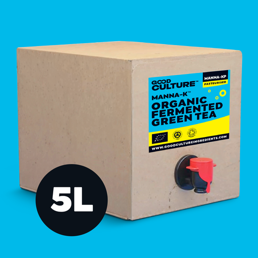 ORGANIC Pasteurised 5 Litre Bag in Box of Non-alcoholic Fermented Kombucha Tea - Manna-K