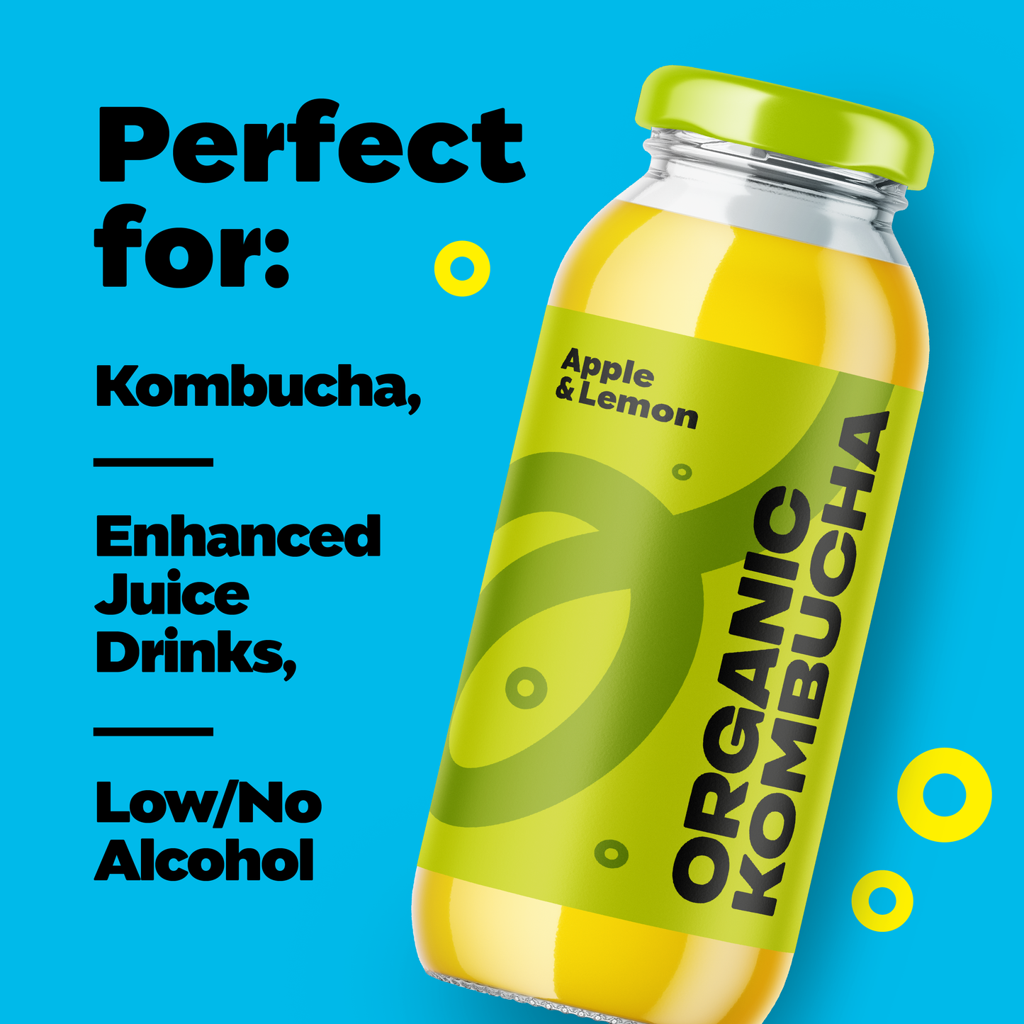 ORGANIC Pasteurised 20 Litres Bag in Box of Non-alcoholic Fermented Kombucha Tea Base - Manna-K